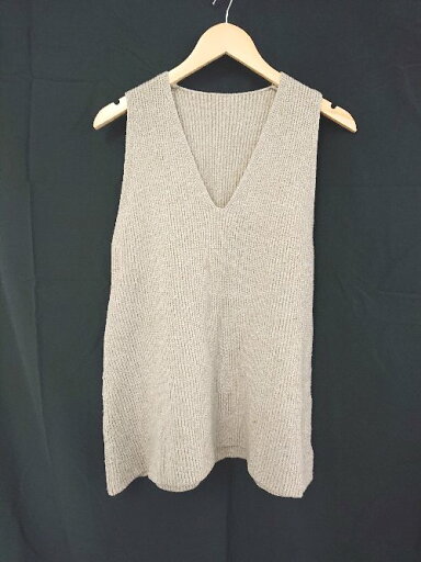 ◇ select MOCA セレクト モカ Vネック ロング ニット チュニック ベスト サイズF ベージュ レディース E 【中古】 ◇ select MOCA セレクト モカ Vネック ロング ニット チュニック ベスト サイズF ベージュ レディース E 【中古】
