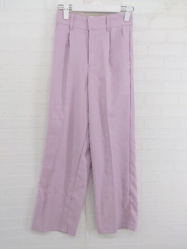◇ Neuna ヌナ ハイウエスト バックウエストゴム 裾リボン パンツ サイズS ピンク パープル系 レディース E 【中古】 ◇ Neuna ヌナ ハイウエスト バックウエストゴム 裾リボン パンツ サイズS ピンク パープル系 レディース E 【中古】