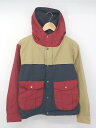◇ coen コーエン c.mountaineering 長袖 ジップアップ ジャケット サイズS ベージュ ネイビー レッド メンズ P 【中古】