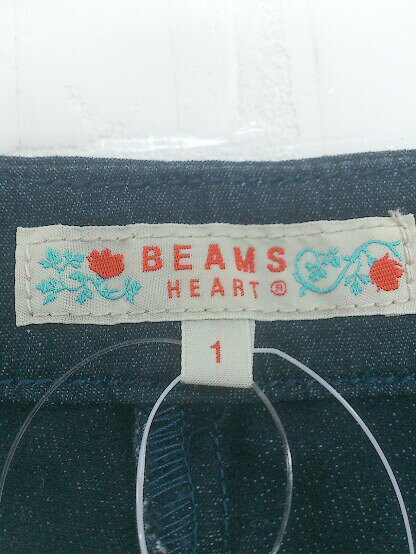 ◇ BEAMS HEART ビームスハート 膝丈 タイト スカート サイズ1 ブルー レディース P 【中古】