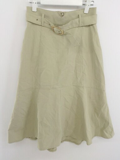 ◇ ◎ PROPORTION BODY DRESSING 膝下丈 フレア スカート サイズPM イエローベージュ系 レディース P 【中古】 ◇ ◎ PROPORTION BODY DRESSING 膝下丈 フレア スカート サイズPM イエローベージュ系 レディース P 【中古】
