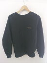 ◇ BEAUTY & YOUTH UNITED ARROWS ロゴ 裏起毛 長袖 トレーナー サイズS ブラック メンズ E 【中古】