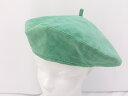 ◇ Lola Hats ローラハッツ 豚革 スウェード ベレー 帽子 グリーン レディース E 【中古】(4)