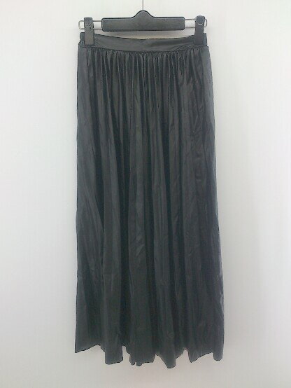 ◇ classicalelf クラシカルエルフ フェイクレザー ロング プリーツ スカート サイズS-M ブラック レディース E 【中古】