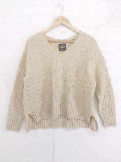 ◇ URBAN RESEARCH DOORS アーバンリサーチ ウール ニット 長袖 セーター サイズONE ベージュ レディース E 【中古】