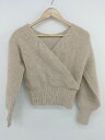 ◇ natural couture ナチュラルクチュール カシュクール 長袖 ニット セーター サイズF ベージュ系 レディース P 【中古】(4)