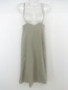 ◇ PROPORTION BODY DRESSING 膝下丈 キャミソールワンピース サイズ3 グレー系 カーキ系 レディース P 【中古】(4)
