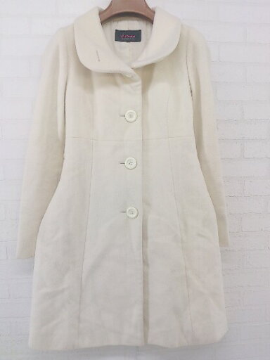 ◇ ◎ chereaux シェロー アンゴラ ウール 長袖 コート サイズ36 アイボリー レディース P 【中古】 ◇ ◎ chereaux シェロー アンゴラ ウール 長袖 コート サイズ36 アイボリー レディース P 【中古】
