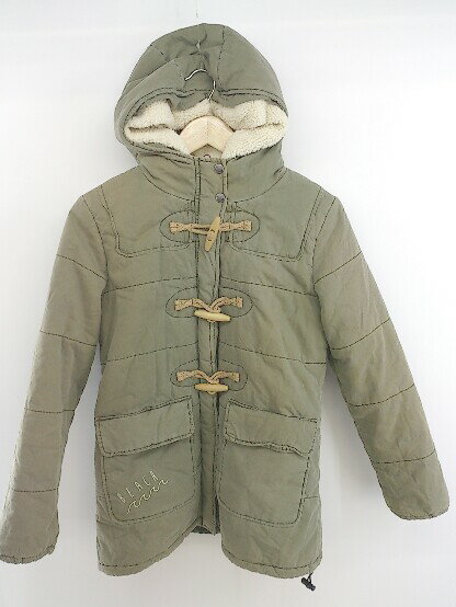 ■ ◎ OP Ocean Pacific オーシャンパシフィック ボアライナー付 ジップ ジャケット サイズM カーキ レディース P 【中古】