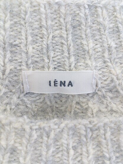 ◇ IENA イエナ シルク混 長袖 膝丈 ニット ワンピース ベージュ系 レディース P 【中古】