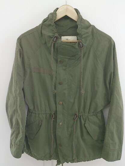 ◇ MOUSSY マウジー スタンドカラー ドロスト ジップ ジャケット サイズ1 カーキ レディース P 【中古】