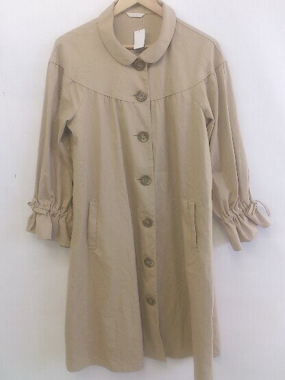 ◇ ehka sopo エヘカソポ キャンディースリーブ 薄手 コート サイズF ベージュ系 レディース P 【中古】