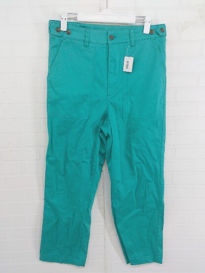 ◇ IEDIT イディット ストレッチ ベイカー パンツ サイズ73-97 グリーン系 レディース P 【中古】