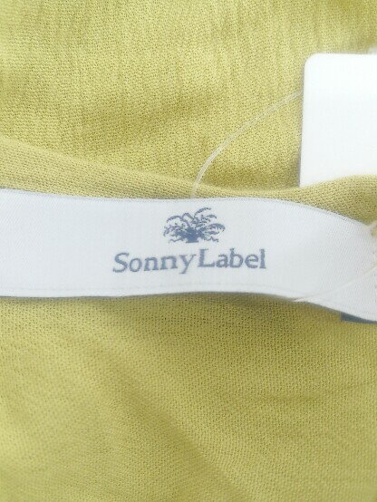 ◇ Sonny Label サニーレーベル URBAN RESEARCH カットスリーブ 半袖 膝下丈 ワンピース サイズF イエロー系 レディース P 【中古】