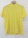 ◇ TALBOTS タルボット ハイネック 半袖 ニット セーター サイズL イエロー系 レディース P 【中古】