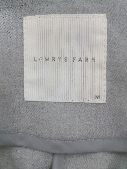 ◇ LOWRYS FARM ローリーズファーム 薄手 長袖 チェスターコート サイズ M グレー レディース P 【中古】