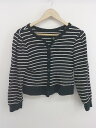◇ LOWRYS FARM ローリーズファーム ボーダー 長袖 カーディガン サイズF ブラック ホワイト レディース P 【中古】