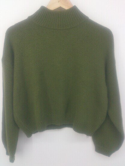 ◇ MURUA ムルーア 長袖 ニット セーター サイズF カーキ レディース P 【中古】(4)