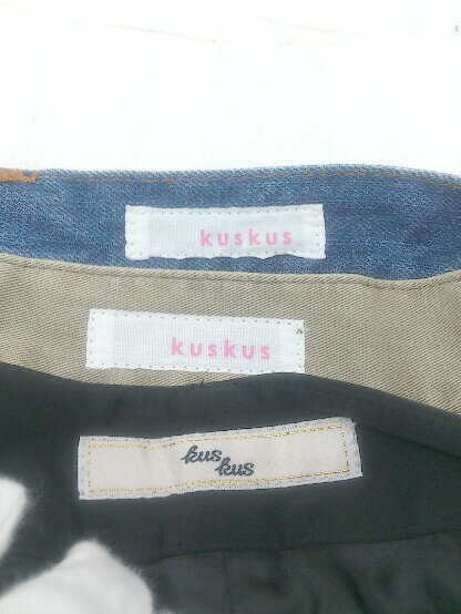 ◇ 《 kus kus まとめ売り3点セット サイズS＆1 ウール デニム ショート パンツ レディース 》 P 【中古】