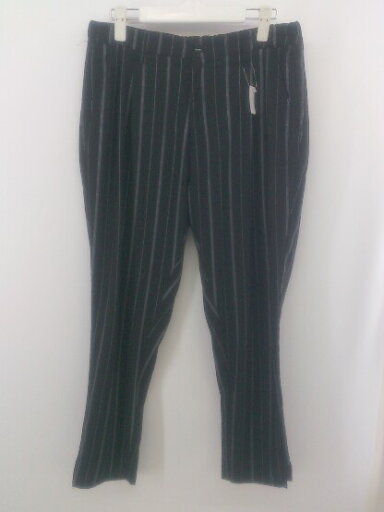 ◇ Nilway ニルウェイ ストライプ スラックス パンツ サイズL ブラック メンズ P 【中古】