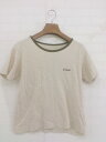 ◇ SLOBE IENA スローブ イエナ プリント 半袖 Tシャツ カットソー ベージュ系 カーキ系 レディース メンズ P 【中古】