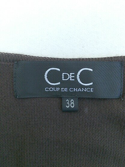 ◇ COUP DE CHANCE クード シャンス カシュクール 半袖 ニット チュニック サイズ38 ブラウン系 レディース P 【中古】