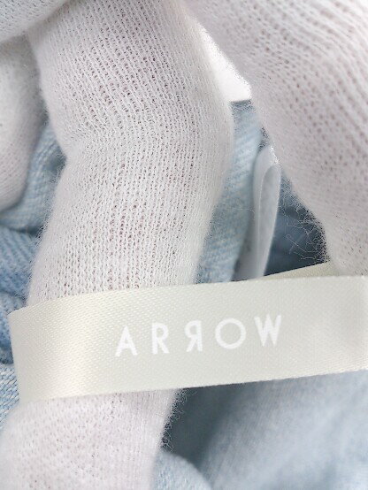 ◇ ARROW アロー ウエストゴム オーバーオール サイズF ブルー レディース P 【中古】