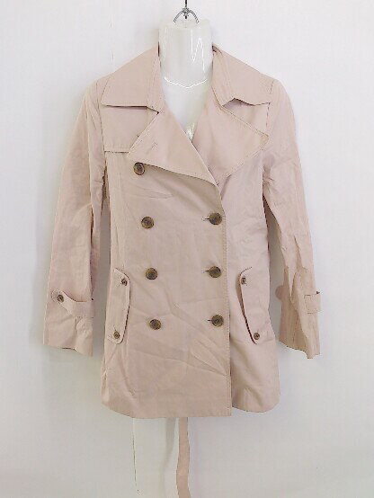 ◇ ◎ le.coeur blanc ルクールブラン ベルト付 長袖 トレンチ コート サイズ38 ピンク レディース P 【中古】