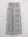 ◇ JEANASIS ジーナシス 総柄 プリーツ パンツ サイズF アイボリー系 ブラック レディース P 【中古】(4)