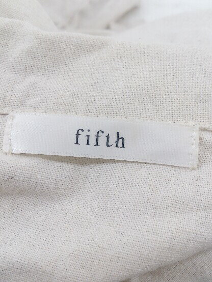 ◇ ◎ fifth フィフス リネン混 五分袖 オールインワン ベージュ系 レディース P 【中古】