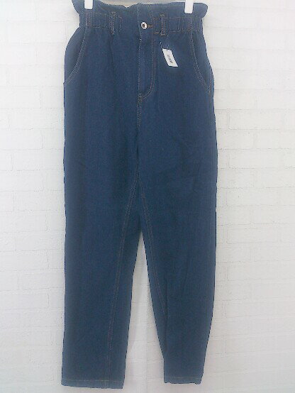 ◇ one after another NICE CLAUP ウエストゴム デニムパンツ サイズF ネイビー レディース P 【中古】
