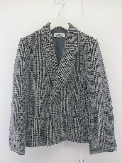◇ ◎ JANE MORE ジェーンモア ウール チェック 長袖 ジャケット サイズ11 グレー系 レディース P 【中古】
