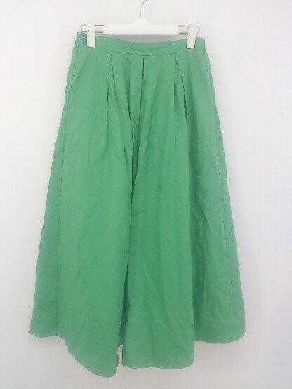 ◇ merlot メルロー ロング ギャザー スカート グリーン レディース P 【中古】