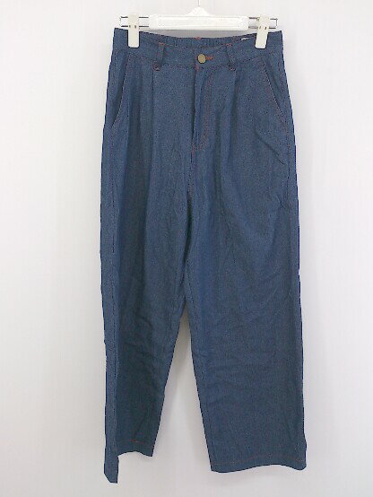 ◇ natiam ナティム タック パンツ ネイビー レディース P 【中古】
