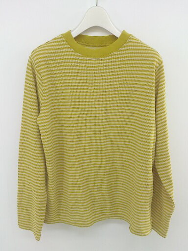 ◇ SENSE OF PLACE URBAN RESEARCH ボーダー 長袖 Tシャツ カットソー サイズONE マスタード イエロー レディース P 【中古】 ◇ SENSE OF PLACE URBAN RESEARCH ボーダー 長袖 Tシャツ カットソー サイズONE マスタード イエロー レディース P 【中古】