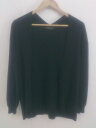 ◇ closet story UNITED ARROWS ウールニット 長袖 ガウンカーディガン ブラック レディース メンズ P 【中古】
