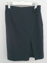 ◇ green label relaxing スリット レイヤード 膝下丈 セミタイト スカート サイズ 40 ネイビー レディース P 【中古】