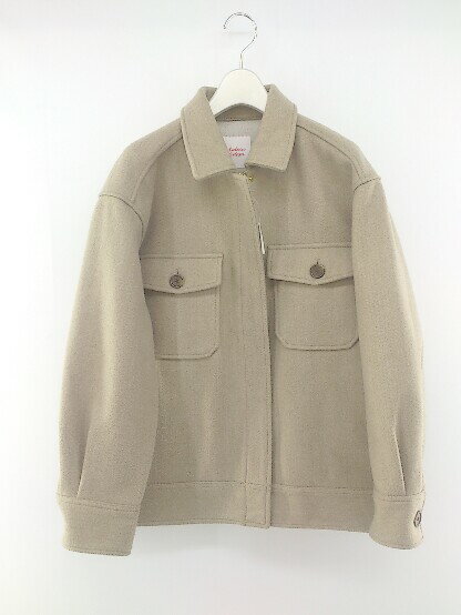 ◇ Visdesu Aidesu 高橋愛 長袖 ジップアップ ジャケット サイズM ベージュ レディース P 【中古】