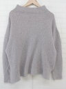 ◇ hunch モックネック 長袖 ニット セーター サイズF パープル レディース P 【中古】