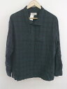 ◇ ◎ B:MING by BEAMS チェック プルオーバー 長袖 シャツ サイズM ダークグリーン ネイビー系 マルチ メンズ P 【中古】