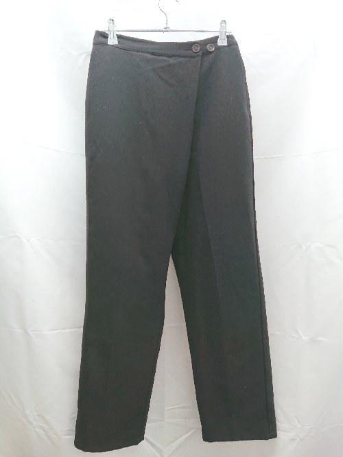 ◇ SELECT MOCA セレクトモカ 無地 シンプル スラックス サイズF ブラック レディース E 【中古】