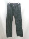 ◇ THE SHOP TK コットン 無地 フロントボタン チャック パンツ サイズM ブラック レディース メンズ E 【中古】