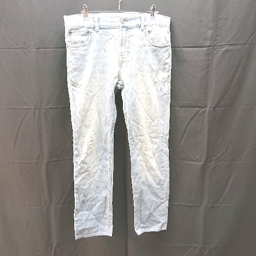 ◇ URBAN RESEARCH デニム フロントボタン チャック コットン ジーンズ サイズ38 ライトブルー レディース メンズ E 【中古】
