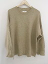 ◇ select MOCA セレクト モカ ビックシルエット 長袖 ニット セーター サイズF ベージュ系 レディース E 【中古】