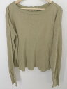 ◇ JOURNAL STANDARD relume ヘンリーネック 長袖 Tシャツ カットソー サイズF カーキ メンズ P 【中古】