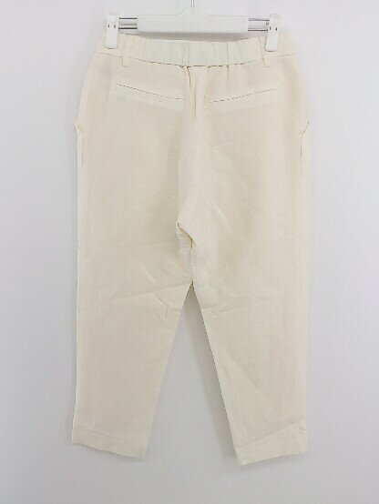 ◇ URBAN RESEARCH ROSSO アーバンリサーチ ロッソ リネン混 タック パンツ サイズ36 アイボリー レディース P 【中古】