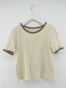 ◇ JUNOAH ジュノア 半袖 Tシャツ カットソー サイズXL ベージュ レディース E 【中古】