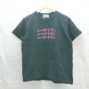◇ NO PANTIES クルーネック プリント シンプル 半袖 Tシャツ サイズS ブラック系 メンズ E 【中古】