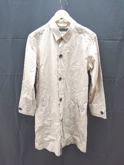 ◇ COLLARS ボタン シンプル 無地 長袖 コート サイズM ベージュ系 レディース E 【中古】