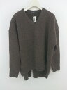 ◇ AMERICAN HOLIC アメリカン ホリック バックスリット 長袖 ニット セーター サイズM ブラウン系 レディース メンズ P 【中古】
